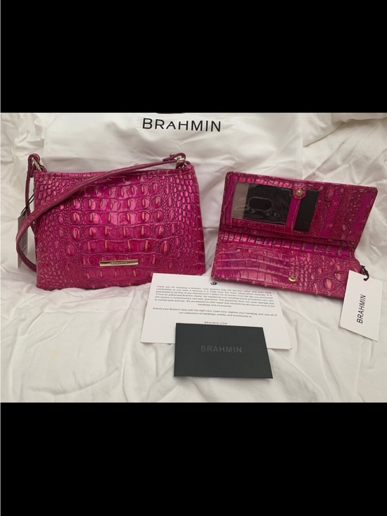 Brahmin Handbags - NWT Brahmin Potion (Hot Pink) Lorelei and Matching Potion Ady Wallet